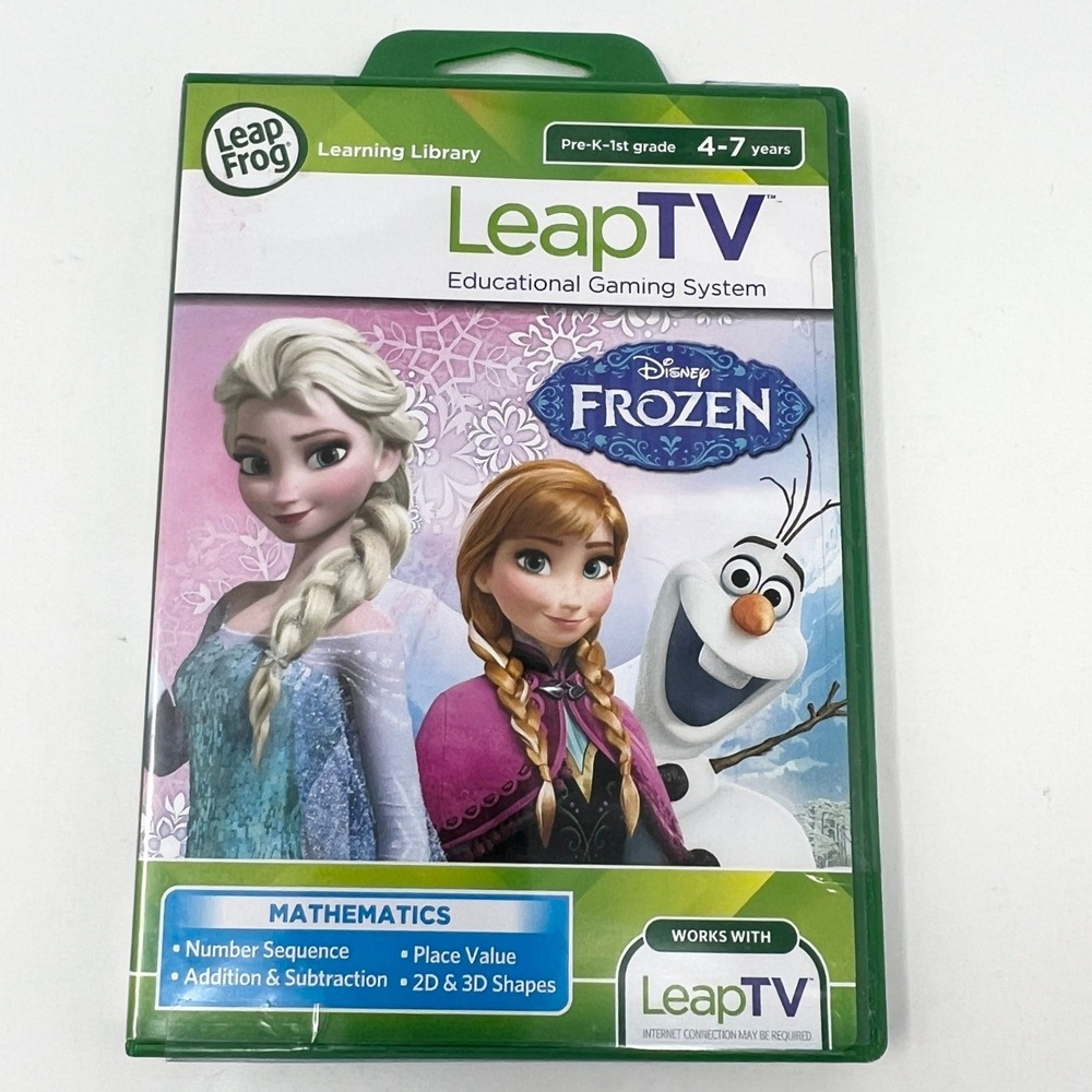 Frozen Game For Leap Frog TV Educational Gaming System Disney Mathematics 2015